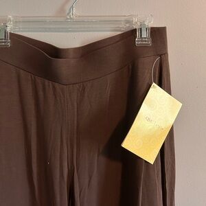 Y2K NWT Brown Wide Legged Elastic Yoga Pants